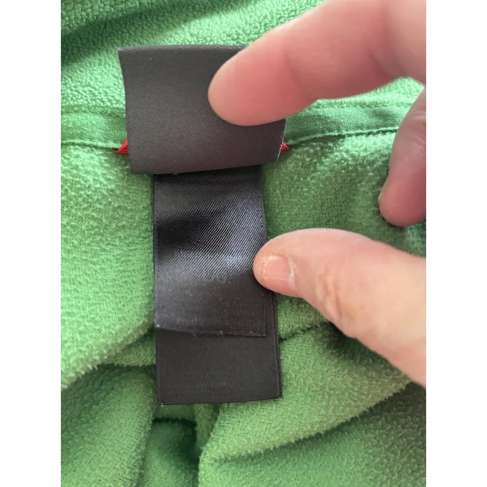 The North Face Glacier Fleece 1/4 Zip Mens‎ L Green Hiking Outdoor Performance